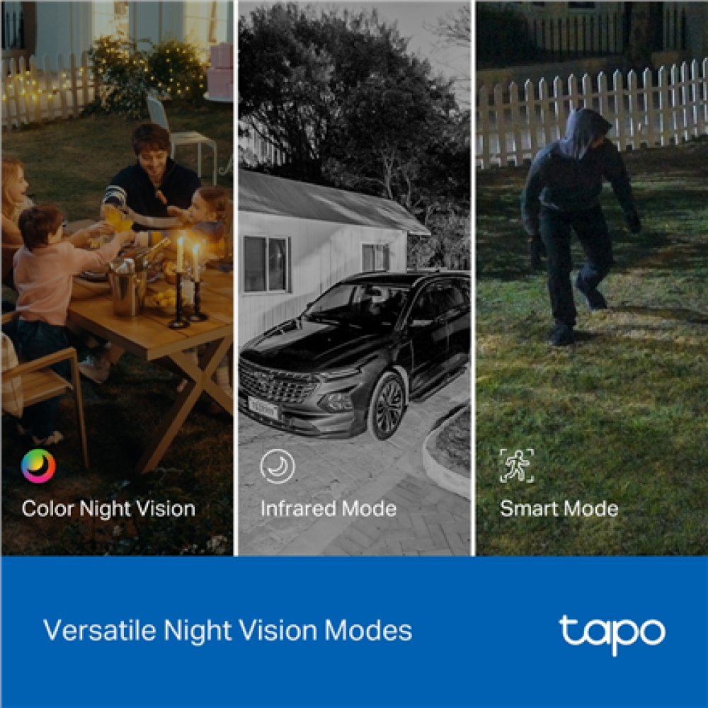TP-LINK , Dual Lens Security Wi-Fi Camera , Tapo C545D , Dome , 3 MP , 6mm , IP66 , H.264 , MicroSD, up to 512 GB