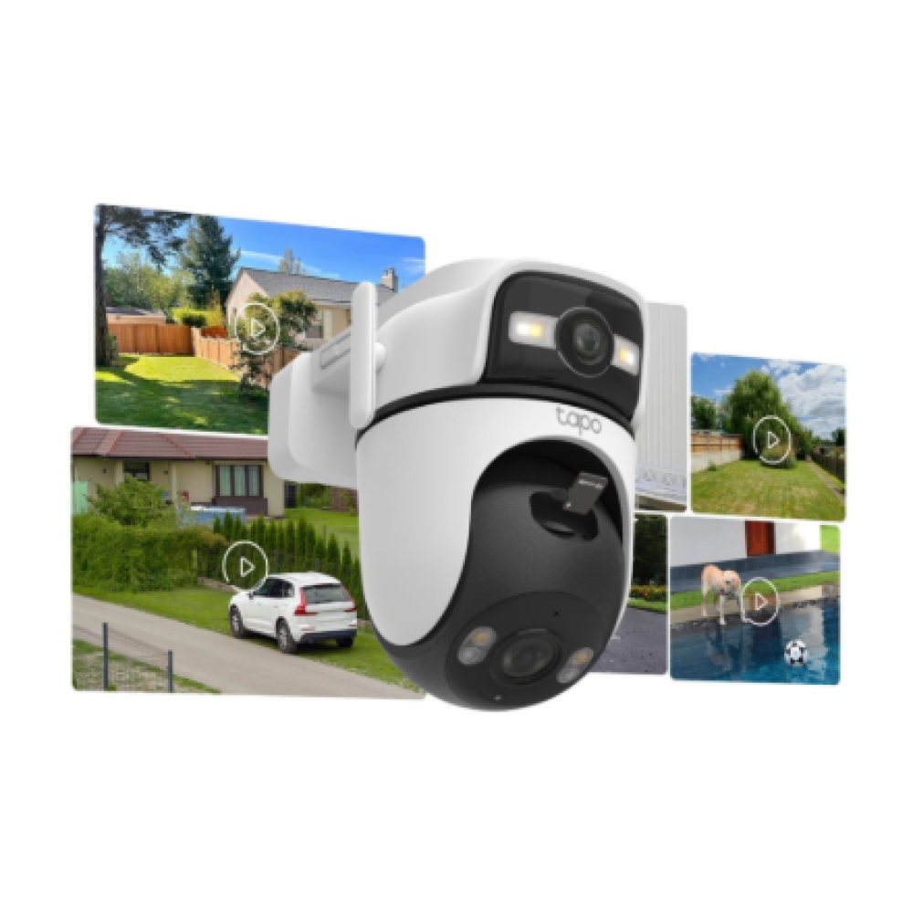 TP-LINK , Dual Lens Security Wi-Fi Camera , Tapo C545D , Dome , 3 MP , 6mm , IP66 , H.264 , MicroSD, up to 512 GB
