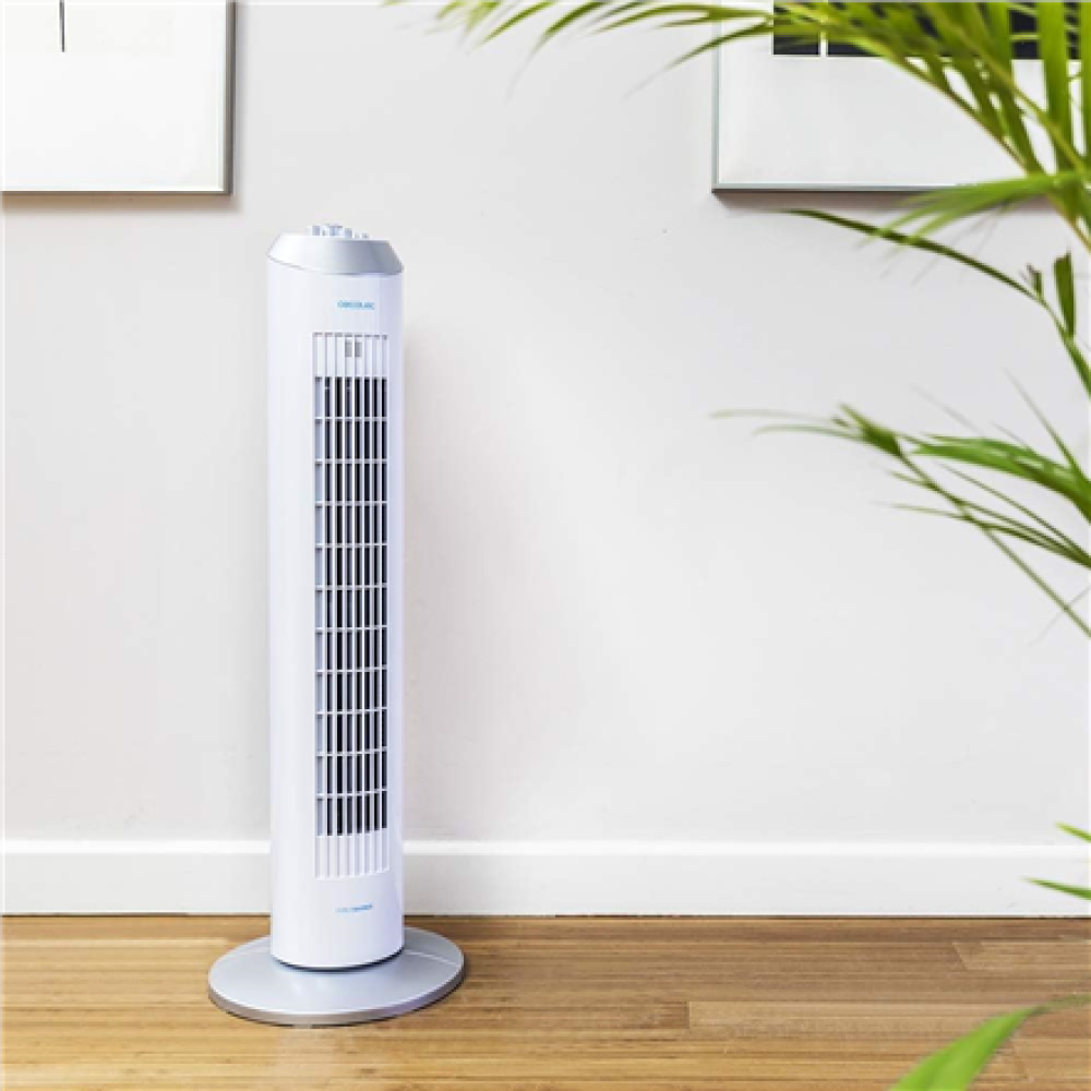 Cecotec EnergySilence 8090 Skyline , Tower Fan , Stand Fan , 60 W , Diameter 29 cm , Number of speeds 3 , Oscillation , White