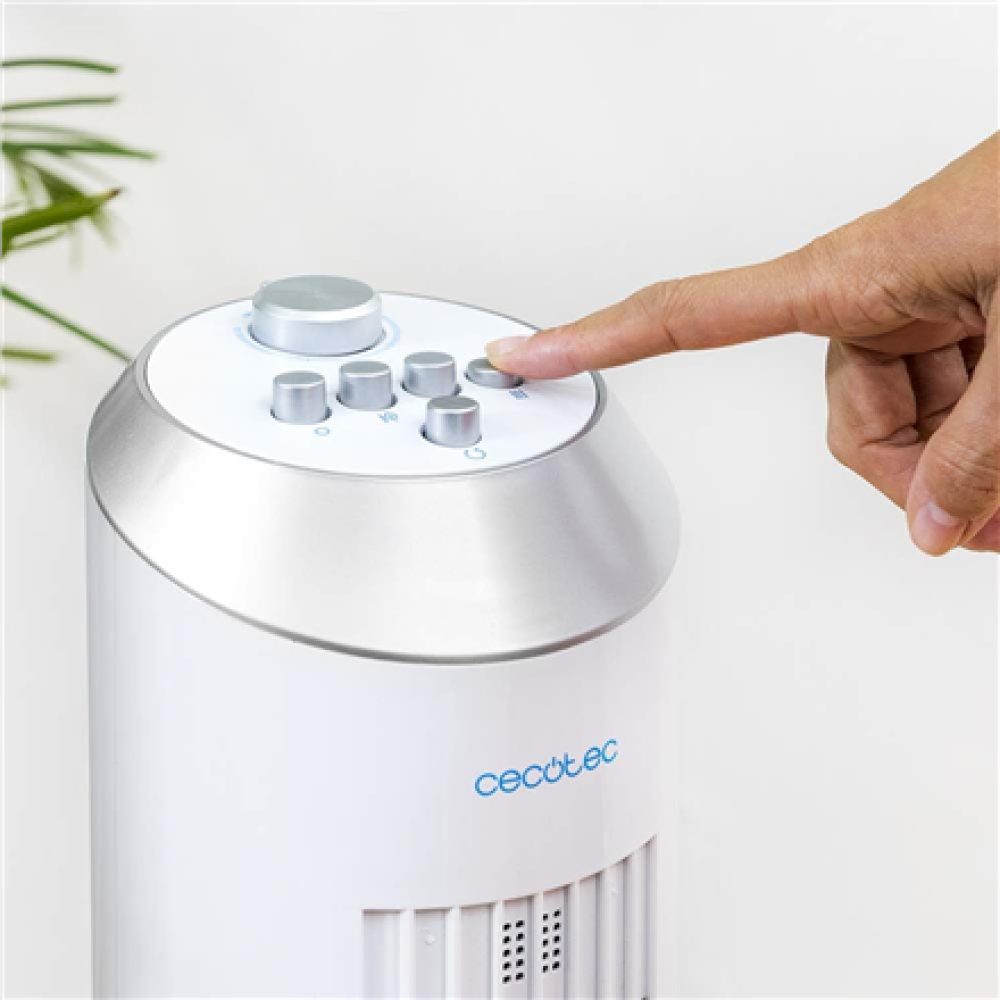 Cecotec EnergySilence 8090 Skyline , Tower Fan , Stand Fan , 60 W , Diameter 29 cm , Number of speeds 3 , Oscillation , White