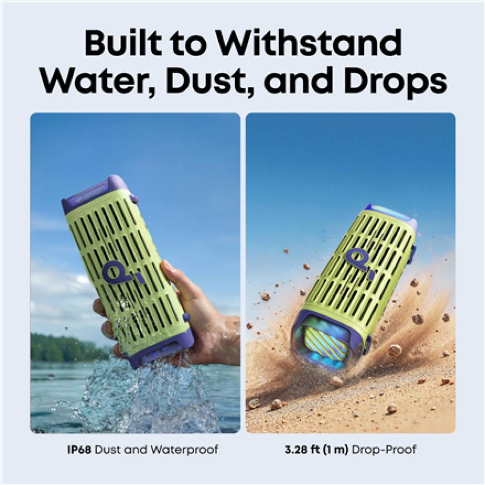 Anker Soundcore Speaker , Boom 3i , 50 W , Waterproof , Bluetooth , Green , Portable , Wireless connection