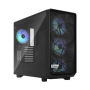 Fractal Design , Meshify 2 RGB TG Light Tint , Side window , Black , E-ATX , Power supply included No , ATX
