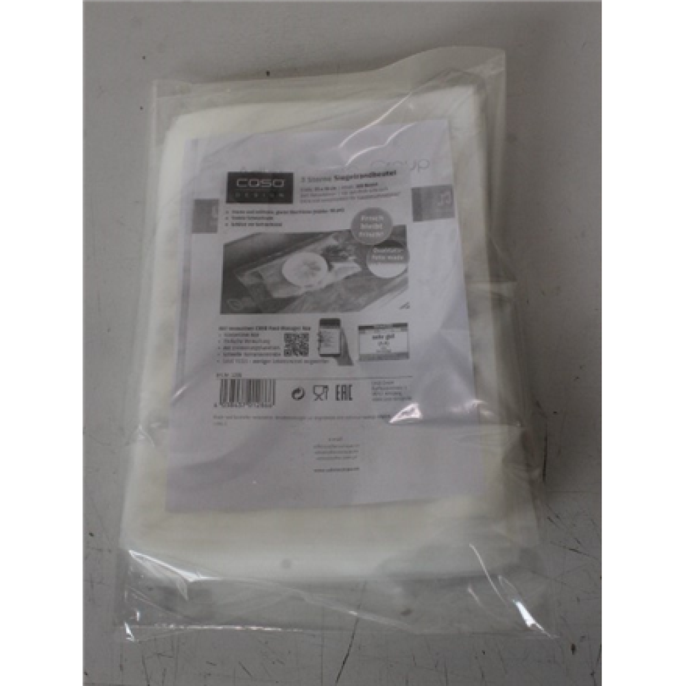 SALE OUT. Caso Vacuum Sealer bags, 25 x 35 cm, 100 pcs , Caso Sealed edge bags , 01286 , 100 bags , Dimensions (W x L) 25 x 35 cm , NO ORIGINAL PACKAGING