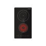 CATA Hob , TD 3002 BK , Vitroceramic , Number of burners/cooking zones 2 , Touch , Timer , Black