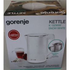 SALE OUT. GoGorenje K15DWW Kettle, Electric, Capacity 1.5 L, Power 2200 W, Plastic, White , Kettle , K15DWW , Electric , 2200 W , 1.5 L , Plastic + metal , 360° rotational base , White , DAMAGED PACKAGING , Gorenje Kettle , K15DWW , Electric , 2200 W , 1. SALE OUT. GoGorenje K15DWW Kettle, Electric, Capacity 1.5 L, Power 2200 W, Plastic, White , Kettle , K15DWW , Electric , 2200 W , 1.5 L , Plastic + metal , 360° rotational base , White , DAMAGED PACKAGING , Gorenje Kettle , K15DWW , Electric , 2200 W , 1.