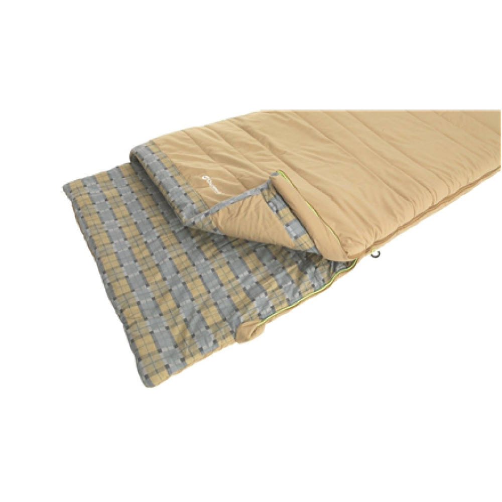 Outwell , with loose Pillow , Sleeping bag , Commodore , 225 x 85 cm , 9/5/-8 °C , 2 way open - auto lock, L-shape
