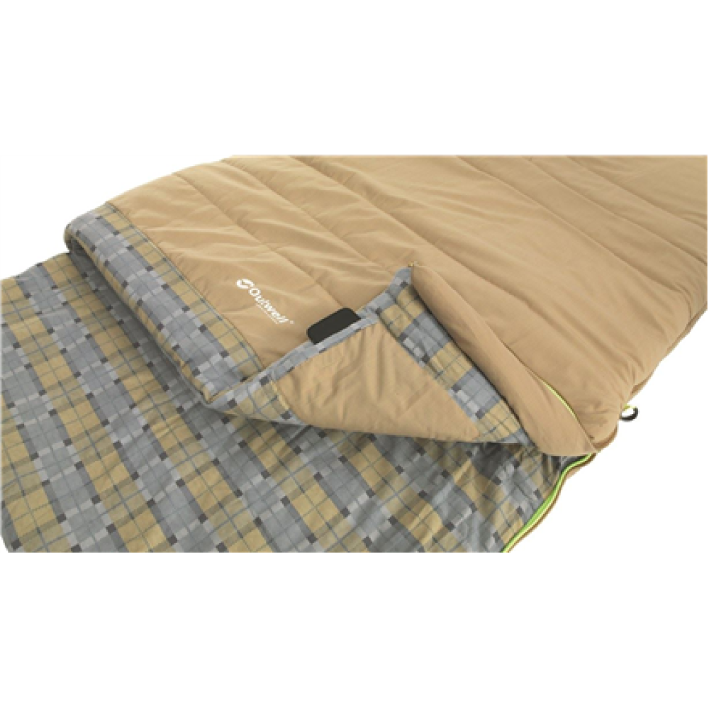Outwell , with loose Pillow , Sleeping bag , Commodore , 225 x 85 cm , 9/5/-8 °C , 2 way open - auto lock, L-shape