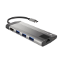 Natec , USB-C Multiport Adapter , NMP-1690 , 0.15 m , Grey , USB Type-C