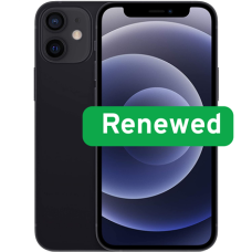 Apple , RENEW , Grade A , iPhone 12 Mini 5G , Black , 5.4 , Super Retina XDR OLED , 2340 x 1080 pixels , A14 Bionic , 4 GB , 64 GB , Dual SIM , 5G , 12+12 MP , iOS , 18