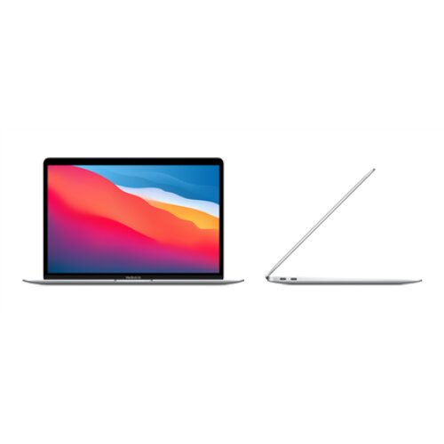 Apple , MacBook Air , Silver , 13.3 , IPS , 2560 x 1600 , Apple M1 , 8 GB , SSD 256 GB , Apple M1 7-core GPU , Without ODD , macOS , 802.11ax , Bluetooth version 5.0 , Keyboard language English , Keyboard backlit , Warranty 12 month(s) , Battery warranty 