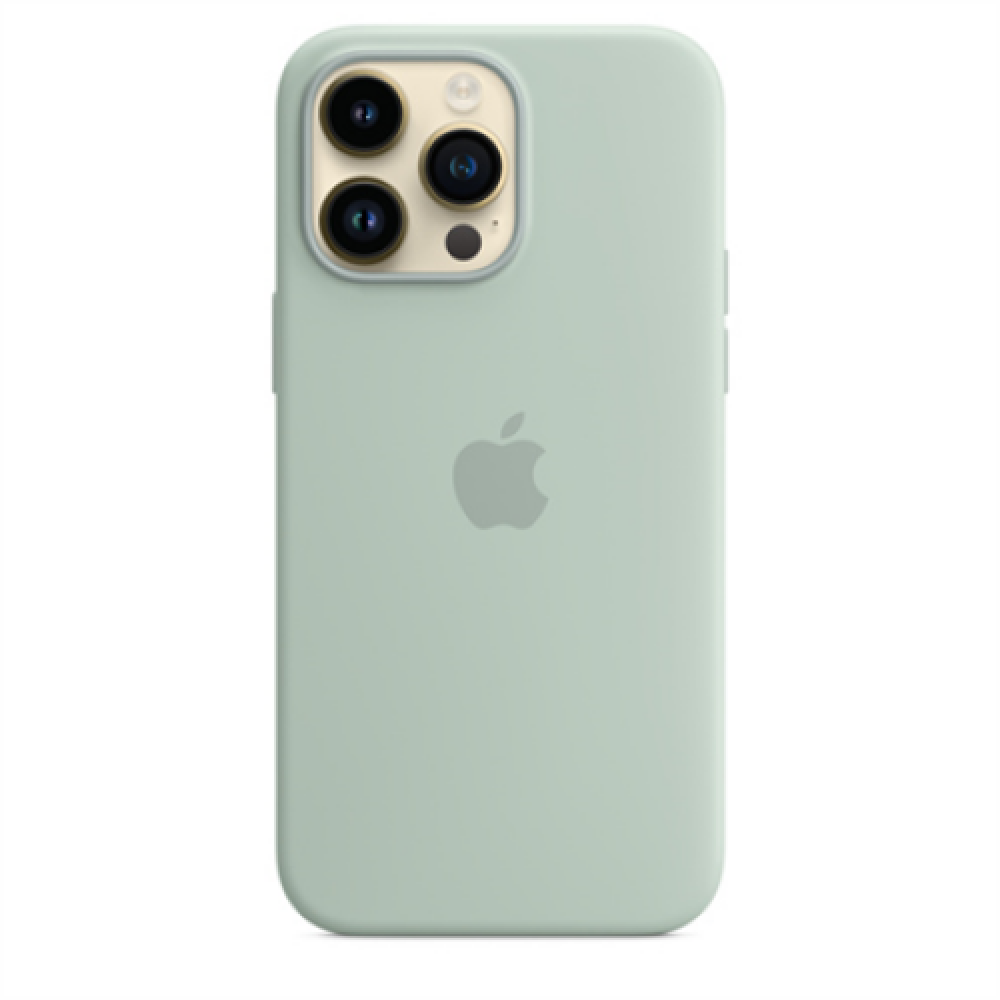 Apple 14 Pro Max Silicone Case with MagSafe Succulent