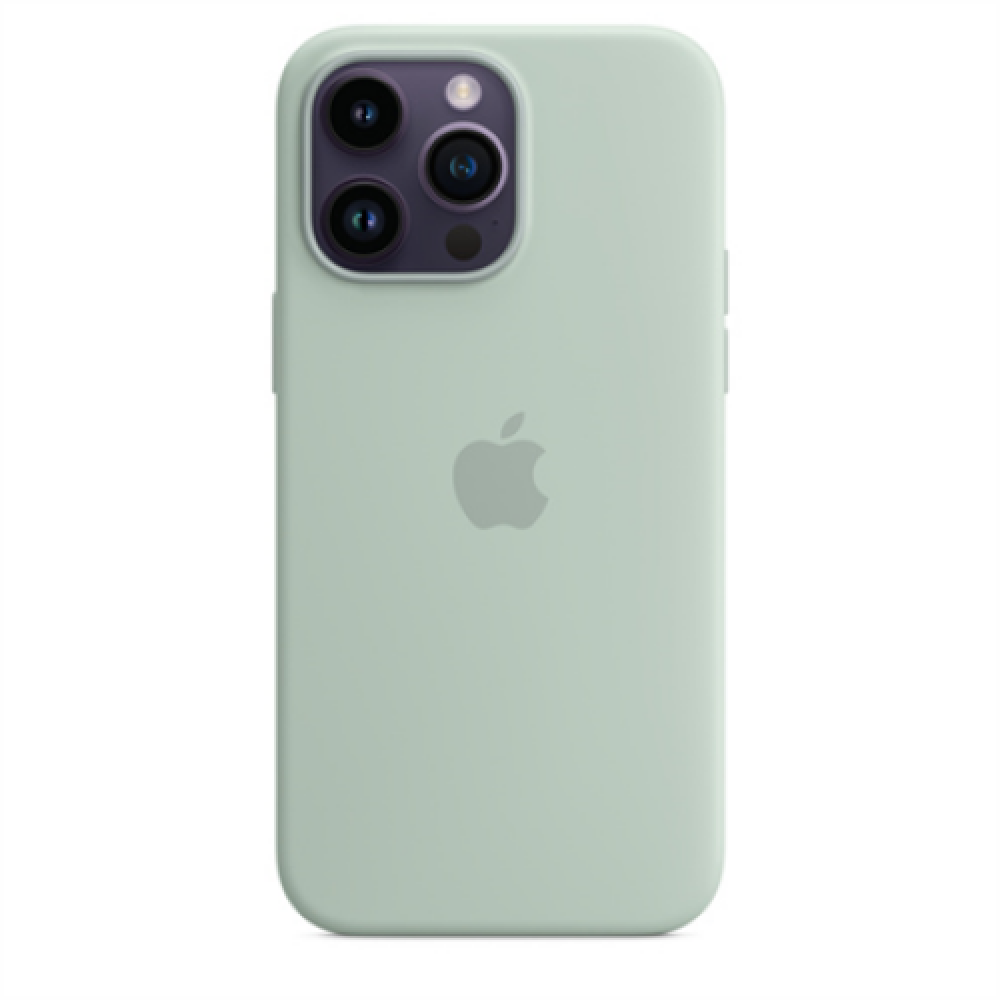 Apple 14 Pro Max Silicone Case with MagSafe Succulent