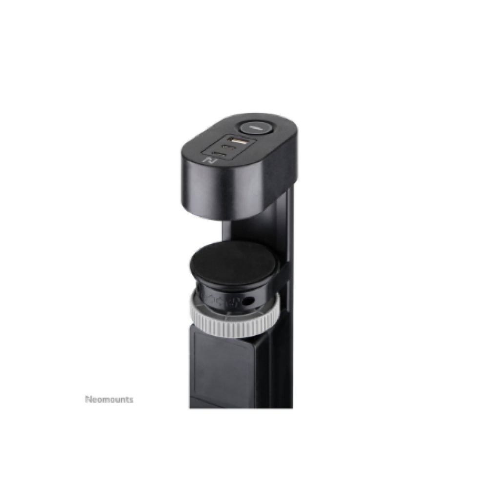 Neomounts , Desk socket with clamp and USB-C and USB-A ports - Quick charge , DS22-840BL6 , Black