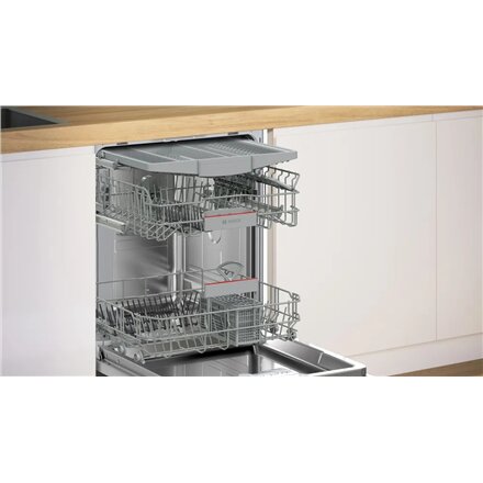 Bosch Dishwasher , SMU4HMW02S , Built-in , Width 60 cm , Number of place settings 14 , Number of programs 6 , Energy efficiency class D , Display , AquaStop function , White