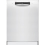 Bosch Dishwasher , SMU4HMW02S , Built-in , Width 60 cm , Number of place settings 14 , Number of programs 6 , Energy efficiency class D , Display , AquaStop function , White