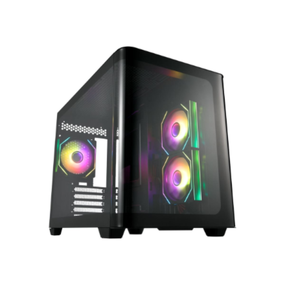 FSP Case , S380 , Black , Mid Tower , Power supply included No