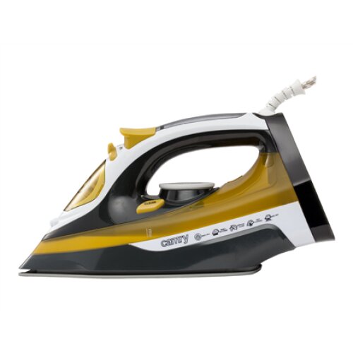 Camry , Iron , CR 5029 , Steam Iron , 2400 W , Continuous steam 40 g/min , Steam boost performance 70 g/min , White/Black/Gold