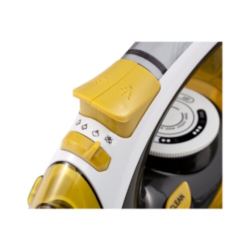 Camry , Iron , CR 5029 , Steam Iron , 2400 W , Continuous steam 40 g/min , Steam boost performance 70 g/min , White/Black/Gold