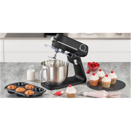 Caso Design Kitchen Machine KM 1800 Black-E 1800 W, Bowl capacity 6 L, Number of speeds 10, Black