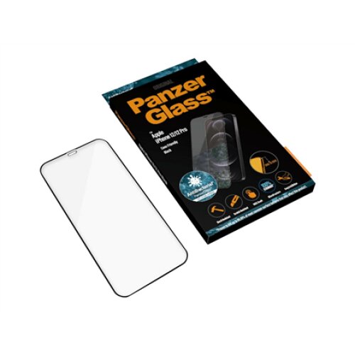 PanzerGlass , Apple , For iPhone 12/12 Pro , Glass , Black , 100% touch; The coating is non-toxic , Case Friendly