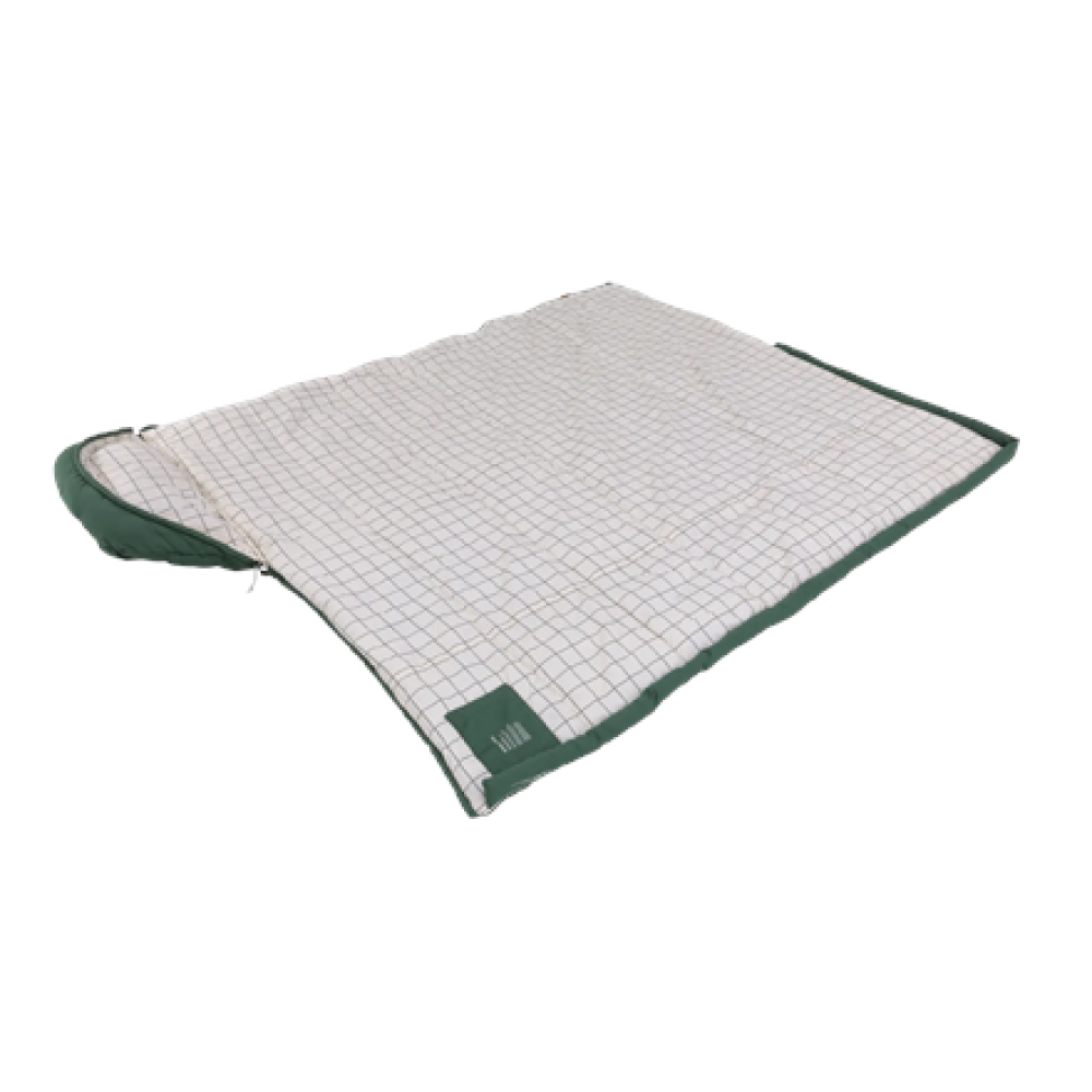 Outwell Camper Prime Green , Sleeping Bag , 235 x 90 cm , -15 to 5 °C , Right Zipper