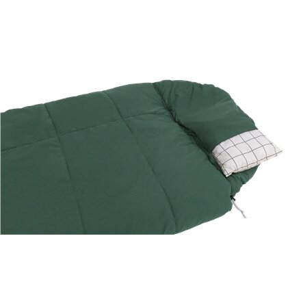Outwell Camper Prime Green , Sleeping Bag , 235 x 90 cm , Temperature -15 to 5 °C , Right Zipper
