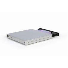Gembird External USB DVD drive , DVD-USB-021-SV , Interface USB 2.0 , CD/DVD , CD read speed 24 x , CD write speed 24 x , Silver