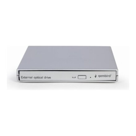 Gembird External USB DVD drive , DVD-USB-021-SV , Interface USB 2.0 , CD/DVD , CD read speed 24 x , CD write speed 24 x , Silver