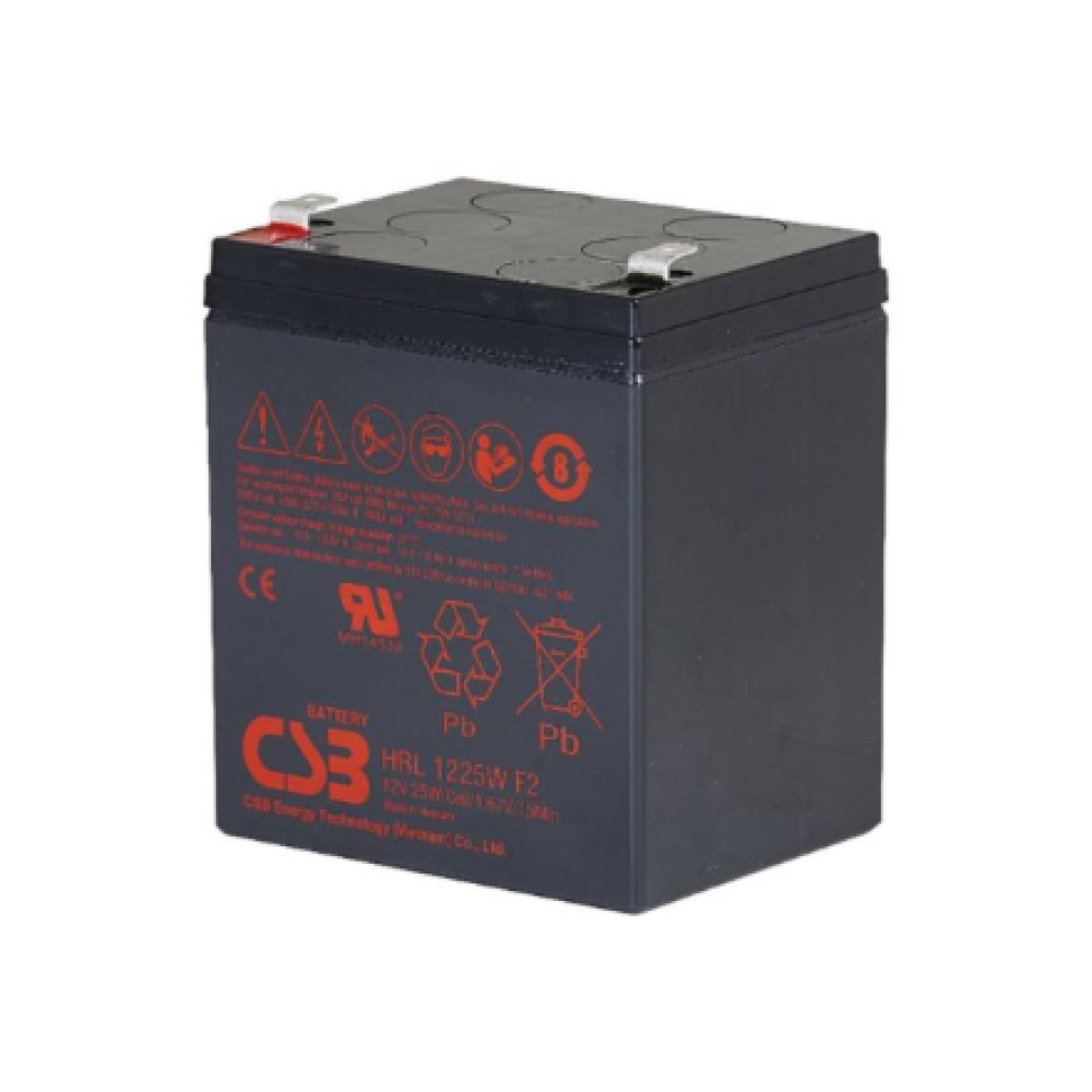 CSB Battery Battery 12V 6Ah 25W Pb F2 , HRL1225W