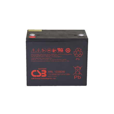 CSB Battery Battery 12V 6Ah 25W Pb F2 , HRL1225W