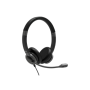 PORT CONNECT , Stereo USB Headphone PRO ONR 300 , Wired , On-ear , Noise canceling , Black