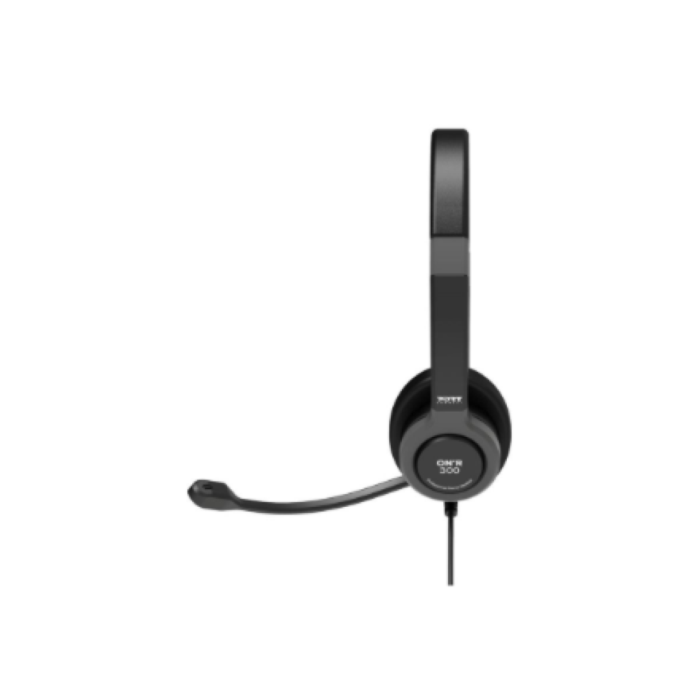 PORT CONNECT , Stereo USB Headphone PRO ONR 300 , Wired , On-ear , Noise canceling , Black