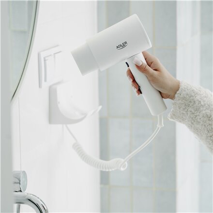 Adler Wall-Mount Hair Dryer , AD 2285 , 2000 W , Number of temperature settings 3 , White