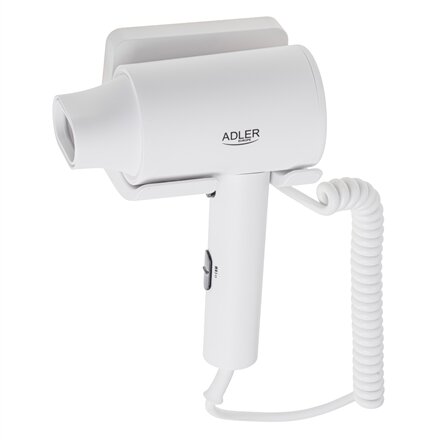 Adler Wall-Mount Hair Dryer , AD 2285 , 2000 W , Number of temperature settings 3 , White