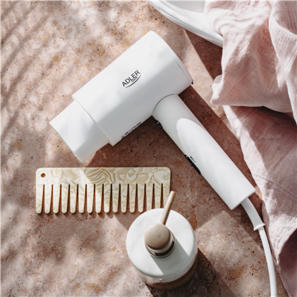 Adler Wall-Mount Hair Dryer , AD 2285 , 2000 W , Number of temperature settings 3 , White