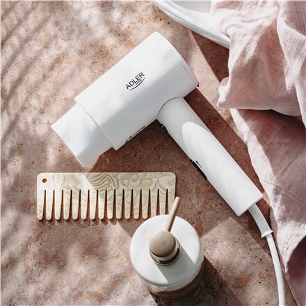 Adler Wall-Mount Hair Dryer , AD 2285 , 2000 W , Number of temperature settings 3 , White