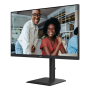 AOC U27E4CV , 27 , IPS , UHD , 16:9 , 60 Hz , 4 ms , 3840 x 2160 pixels , 400 cd/m² , HDMI ports quantity 2 , Black