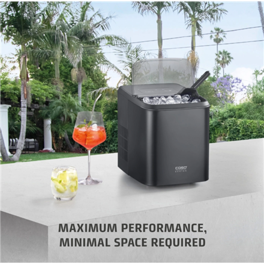 Caso Ice Cube Maker , Clear Ice Advanced , Power 130 W , Capacity 1.5 L , Matt Black
