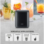 Caso Ice Cube Maker , Clear Ice Advanced , Power 130 W , Capacity 1.5 L , Matt Black
