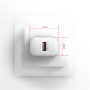 AXAGON Wallcharger 1x port USB-A, QC3.0/AFC/FCP/Apple, 18W , ACU-QC18W