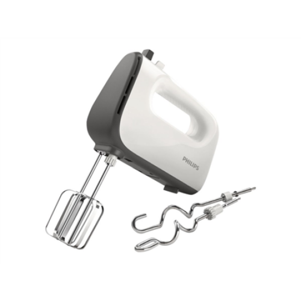 Philips , Mixer , HR3740/00 , Hand Mixer , 450 W , Number of speeds 5 , Turbo mode , White/Grey