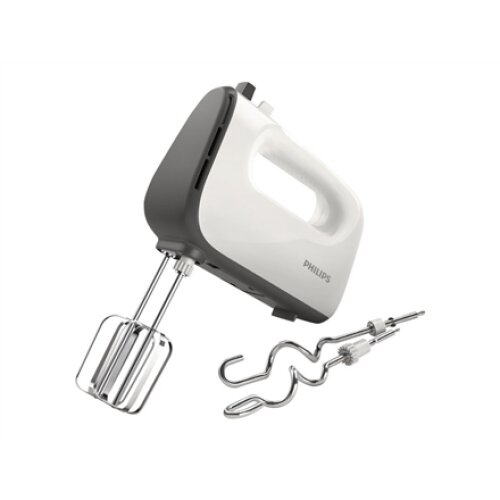 Philips , Mixer , HR3740/00 , Hand Mixer , 450 W , Number of speeds 5 , Turbo mode , White/Grey