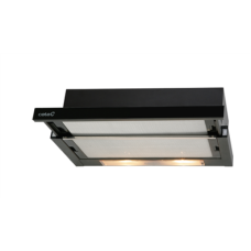 CATA , Hood , TF 2003 600 GBK , Energy efficiency class C , Telescopic , Width 60 cm , 390 m³/h , Mechanical control , Black Glass , LED