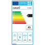 CATA , Hood , TF 2003 600 GBK , Telescopic , Energy efficiency class C , Width 60 cm , 390 m³/h , Mechanical control , LED , Black Glass