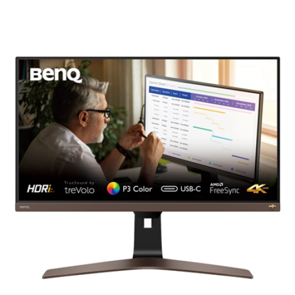 Benq , Monitor , EW2880U , 28 , IPS , UHD , 16:9 , 60 Hz , 5 ms , 3840 x 2160 , 300 cd/m² , HDMI ports quantity 2 , Brown/Black , Warranty 36 month(s)