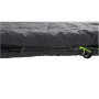 Outwell Camper R, Sleeping Bag, 235 x 90 cm, 2 way open - auto lock, L-shape, Grey