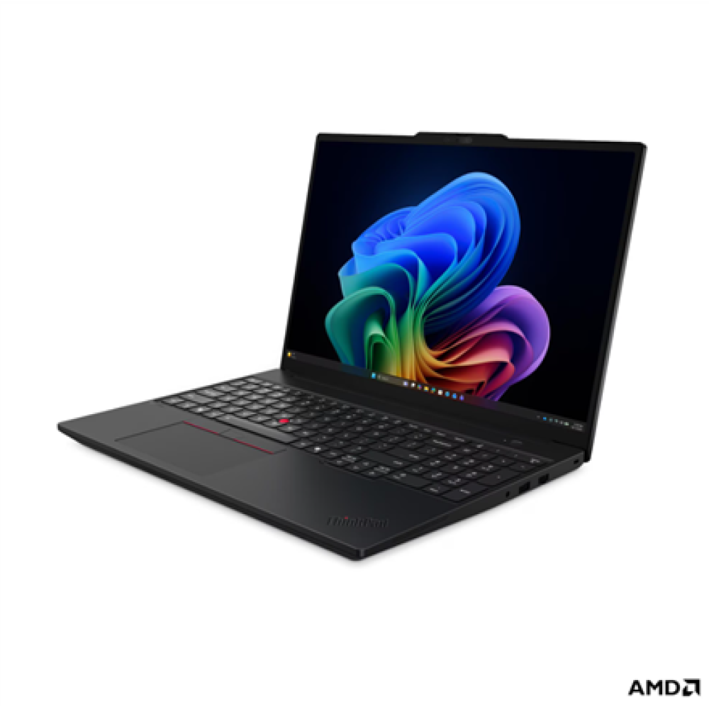 Lenovo ThinkPad T16 G5 AMD , Black , 16 , IPS , WUXGA , 1920 x 1200 pixels , Anti-glare , AMD Ryzen 5 PRO , 215 , 16 GB , SODIMM DDR5 , Solid-state drive capacity 512 GB , AMD Radeon 740M Graphics , Windows 11 Pro , 802.11be , Bluetooth version 5.4 , Keyb