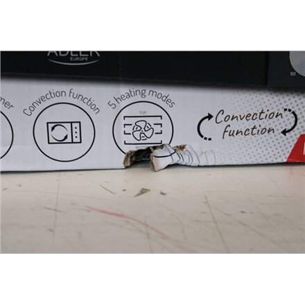 SALE OUT. , Adler Electric Oven , AD 6024 , 22 L , 1300 W , Black , DAMAGRED PACKAGING