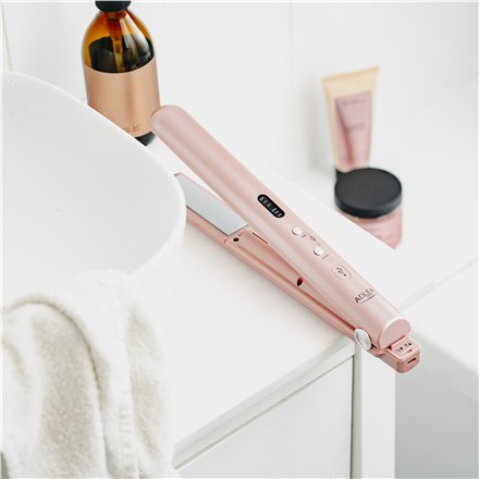 Adler Cordless Hair Straightener , AD 2327 , Ceramic heating system , Display LED , Temperature (min) 160 °C , Temperature (max) 220 °C , Pink
