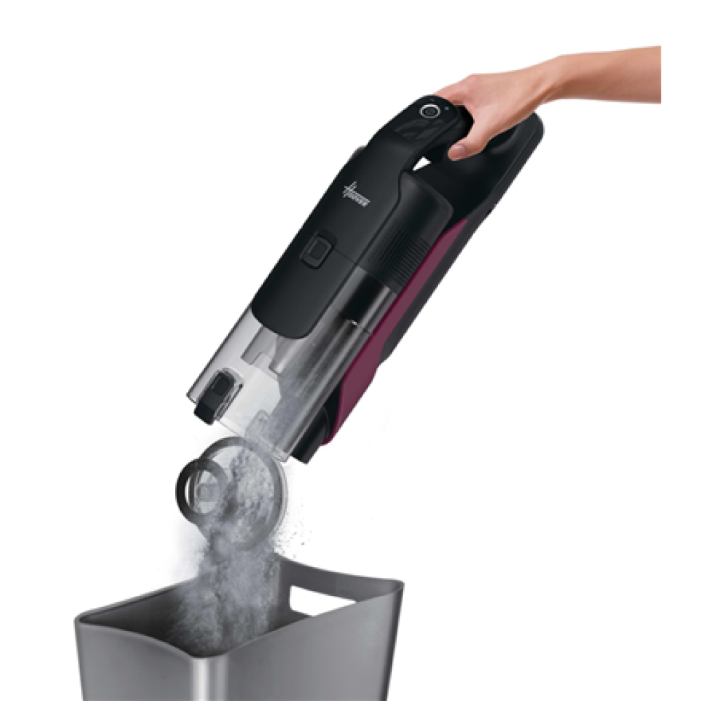 Hoover Vacuum cleaner , HF610HX 011 , Cordless operating , Handstick , 650 W , 21.6 V , Operating time (max) 100 min , Magenta